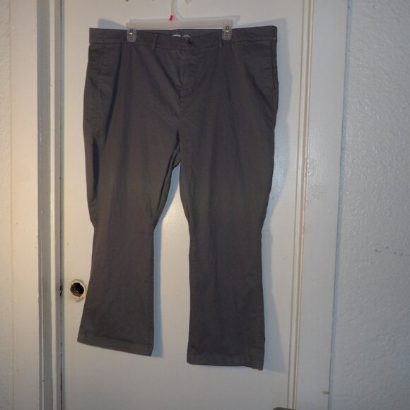 Old Navy Gray Boot Cut Secret Slim Pockets Pants Sz 26 Plus Short - Picture 2 of 7